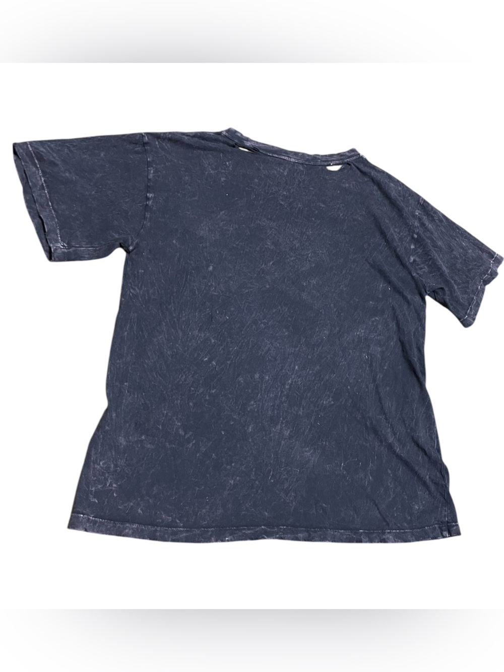 Vintage Canvas black charcoal mineral wash t-shirt distress silver lightning - Picture 5 of 14